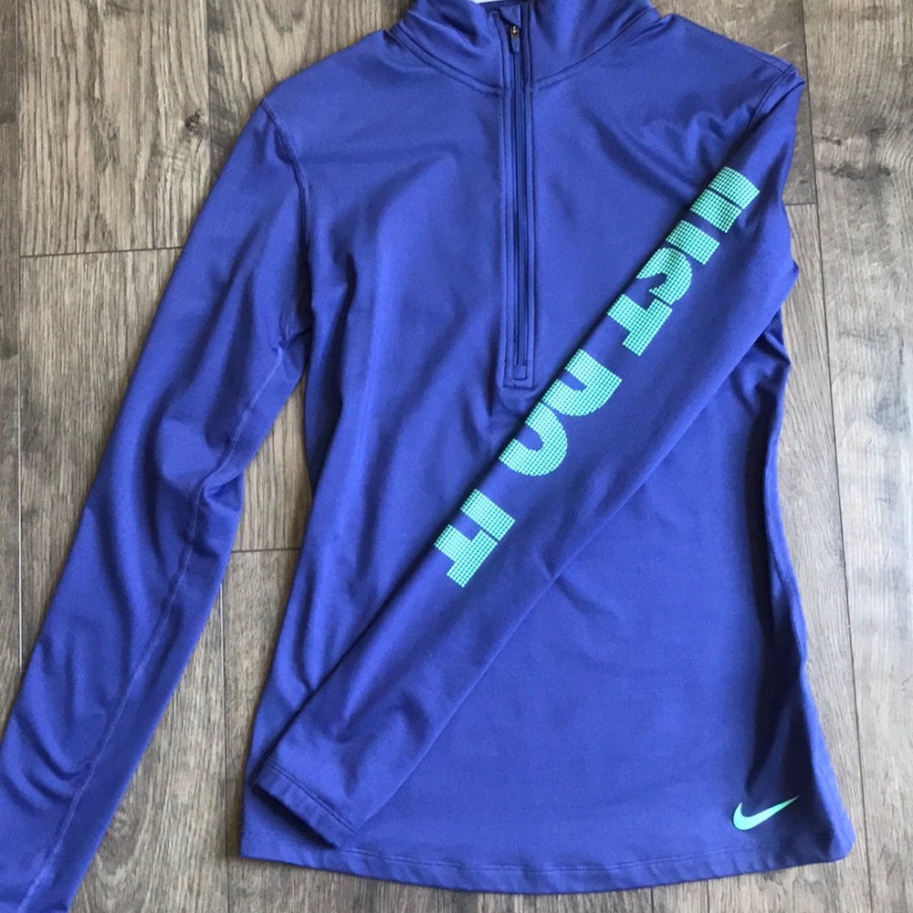 3/4 zip Nike running jacket.
